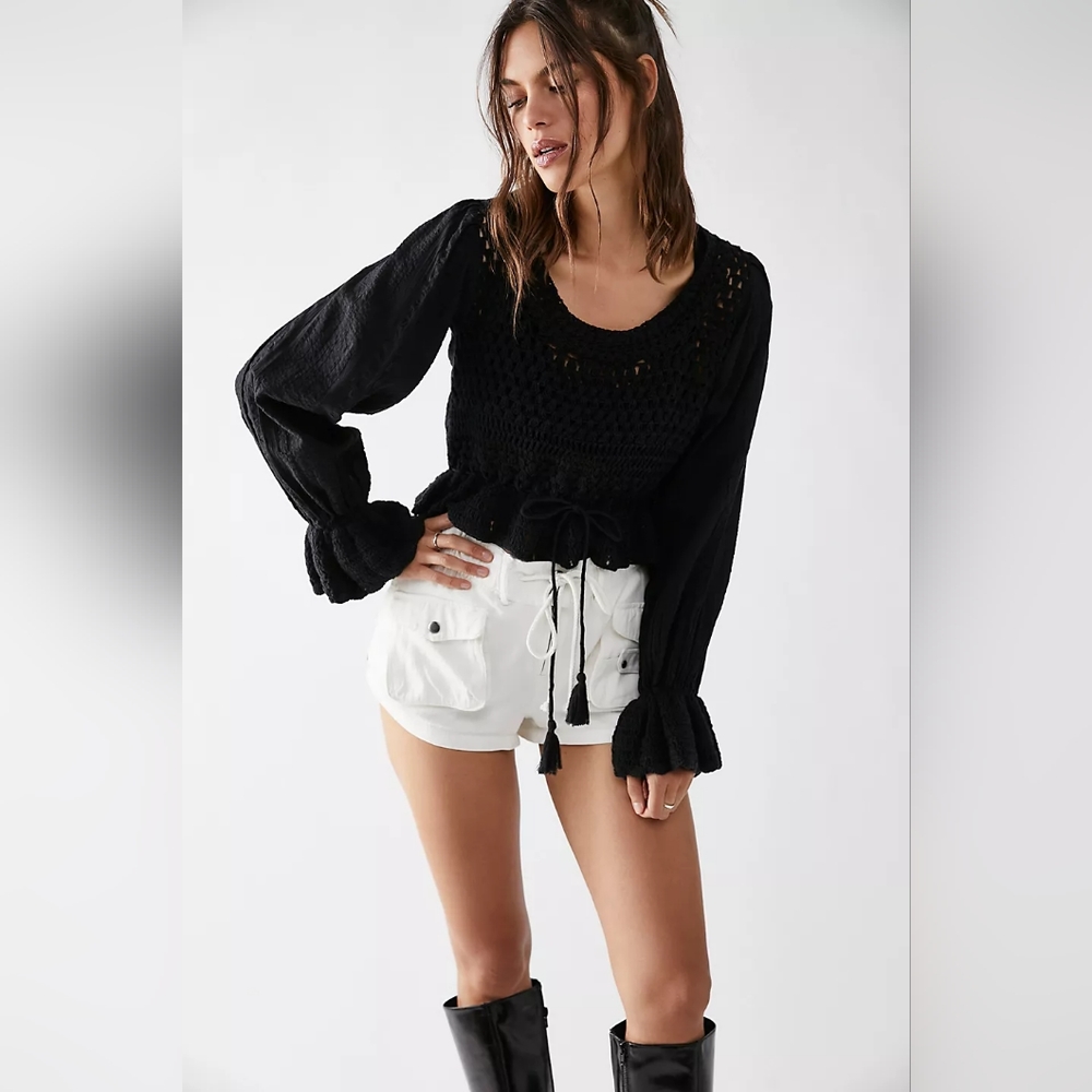 Free People Megan Crochet Top   Small  NWT